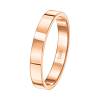 классическое обручальное кольцо из красного золота 200-000-030 фото дворец обручальных колец фото 1