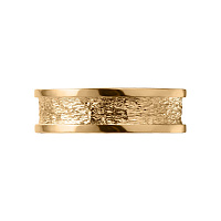 кольцо из желтого золота фактурное с ободком 931768 фото дворец обручальных колец фото 3