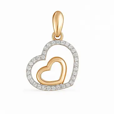 Подвеска с бриллиантами 914140Б
